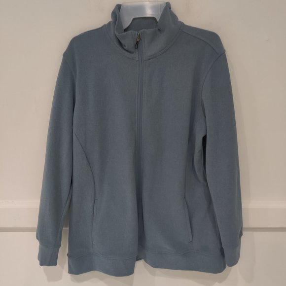 NWT Hi-Tec Women's Super Cozy Full Zip Tech Fleece Blue Size M $70 WWW056 - Picture 1 of 2